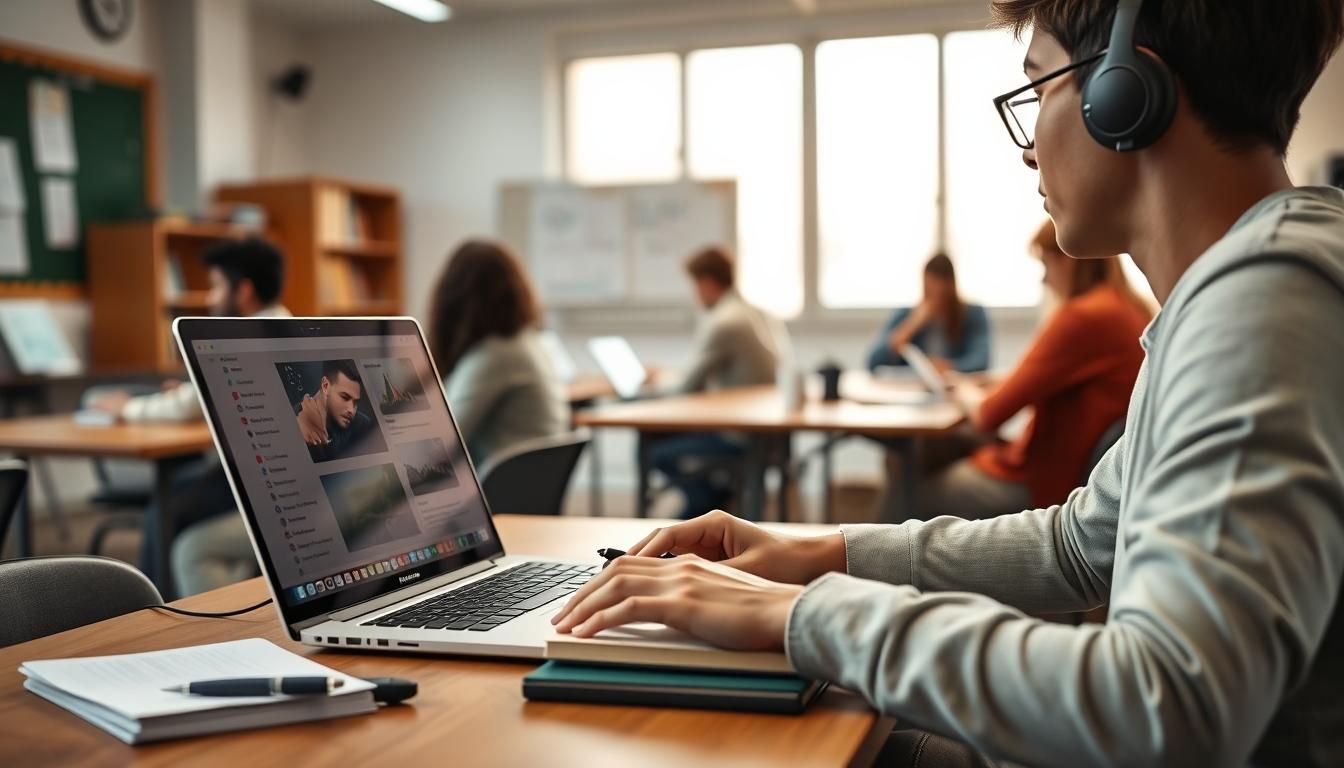Students collaborating in study space