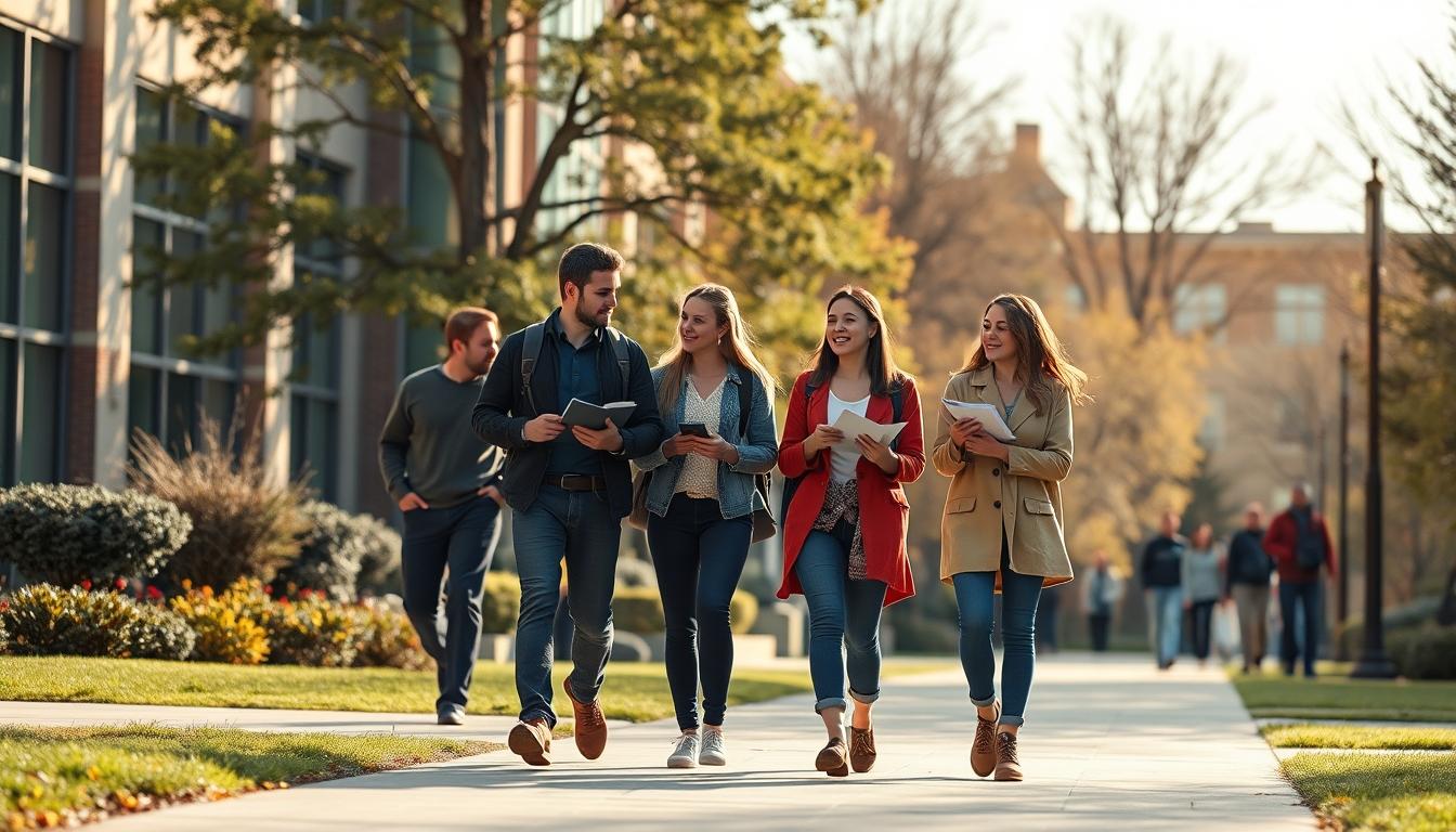 Student using learning strategies while studying